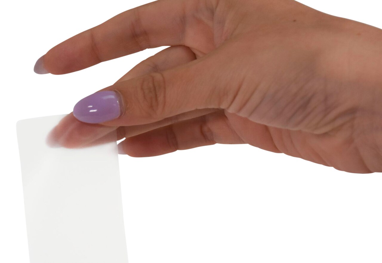 School Smart Vinyl Label Protectors, Round Corner Rectangle, 1-1/2 x 4 Inches, Clear, Pack of 500